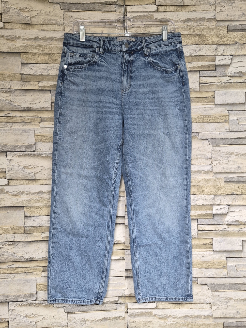 ​AllSaints Ida Cropped Jeans Women's 31 Light Wash Casual Everyday Street style